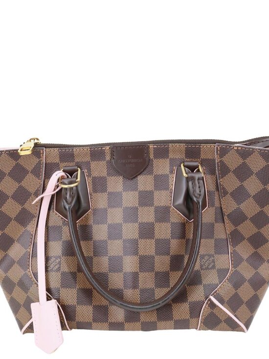 Louis Vuitton Handbags - Louis Vuitton  Caissa PM Damier Ebene Tote Bag Rose Ballerine
